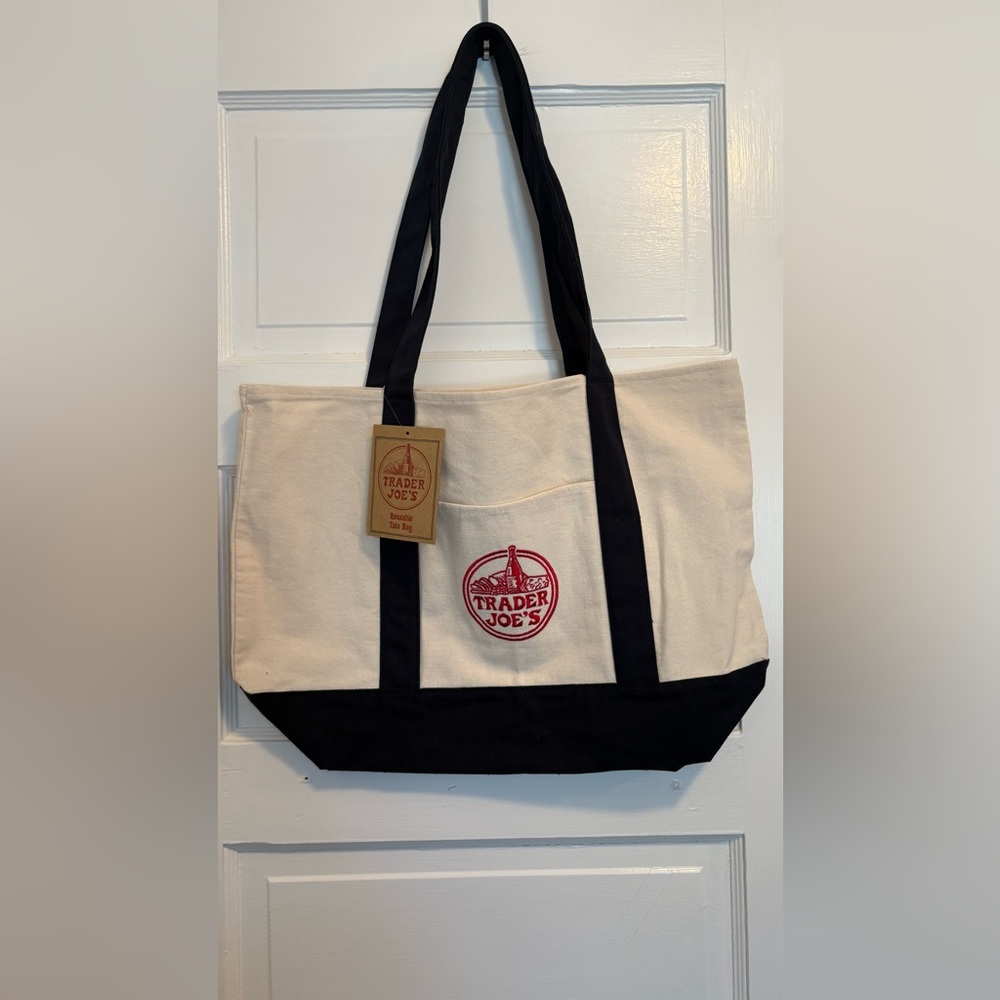 Trader Joe's Large Reusable Canvas Tote Bag
